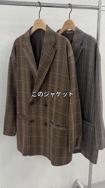 AW先行予約/ユニセックス/サイズ追加】チェックWブレスト