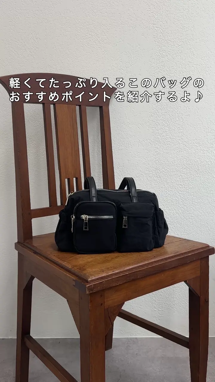 10ポケット】ワッシャーナイロンポケットボストンバッグ《詳細動画あり