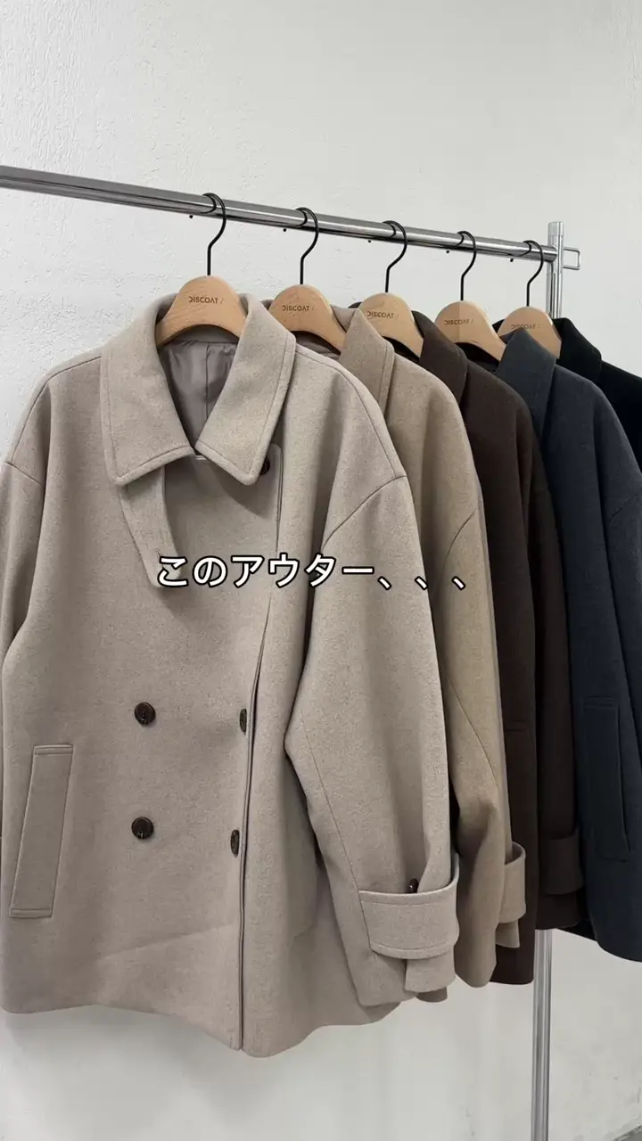 【コーデに困らない！】中空糸スタンドミドルコート Discoat コート アウター 「軽量＆暖かい/着こなし自在」中空糸