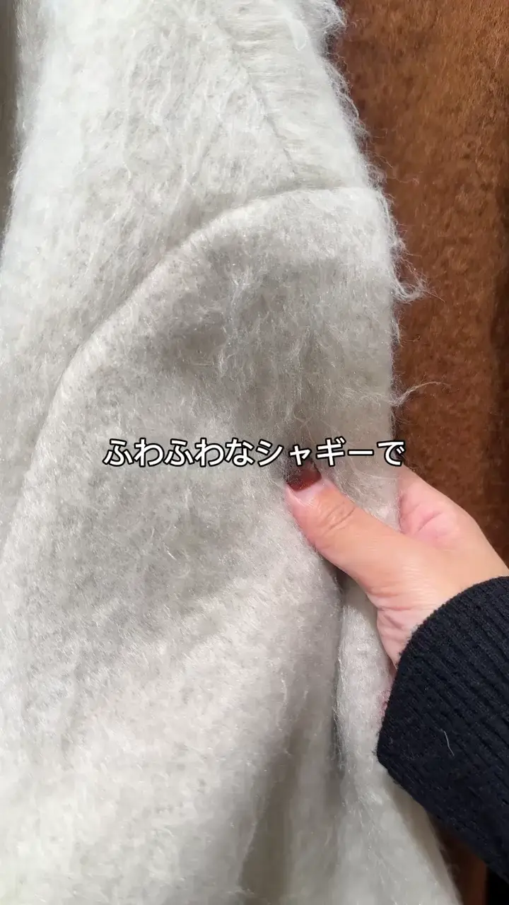 【DISCOAT】ステンカラーシャギーミドルコート Free size ★美品★ セール】【着こなしやすい】ステンカラーシャギーミドルコート（その他