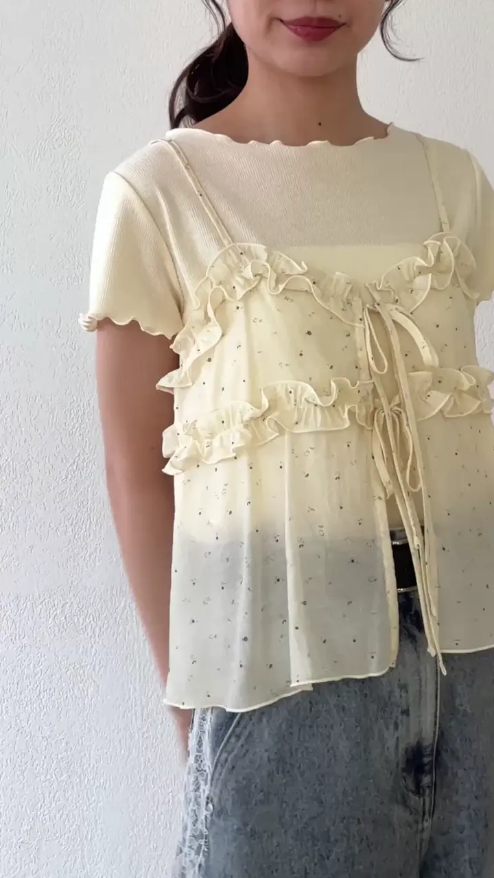 umm.】花柄キャミ×Tシャツセット | DISCOAT(ディスコート)レディース