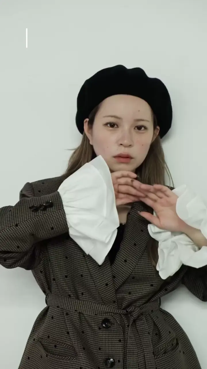 RIARIA【yuzuコラボ企画】袖フリルオーバージャケット chico 完売しま