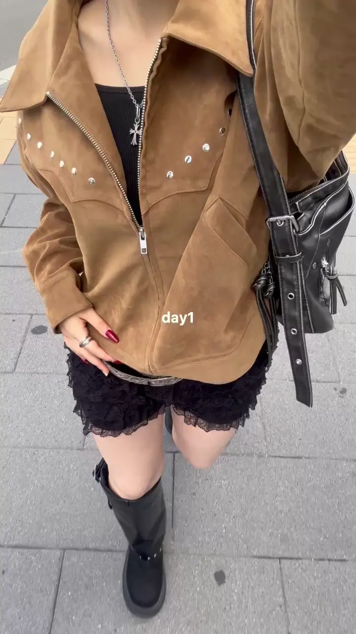 スウェードスタッズブルゾン | WHO'S WHO gallery(フーズフー