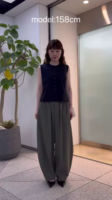 J.H.1004ページ セットアップ対応可》シャンブレーカーブワイドパンツ | Drawing