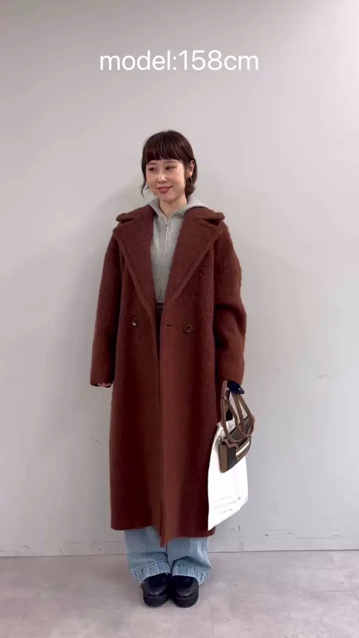 シャギーワイドロングコート | Drawing Numbers(ドローイング