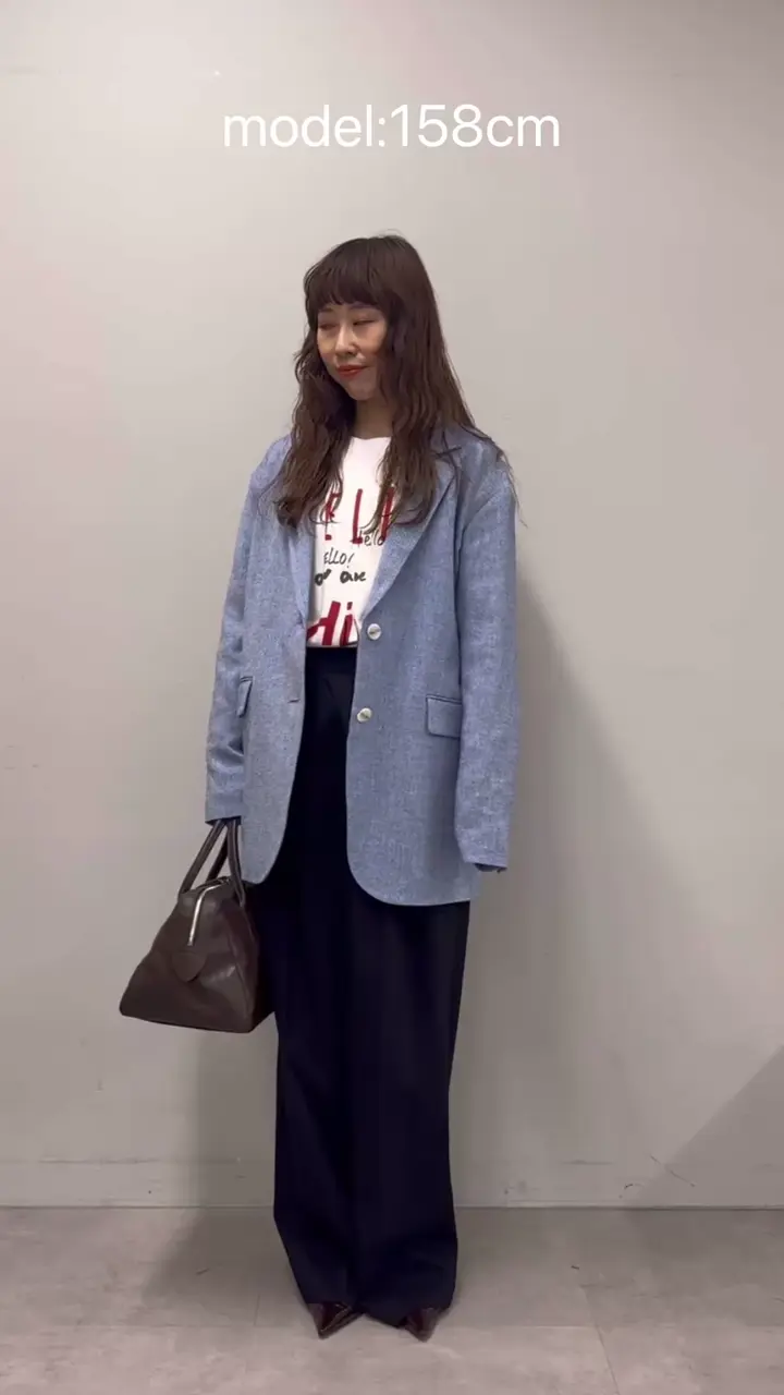 セットアップ対応可》ネップダンガリージャケット | Drawing Numbers