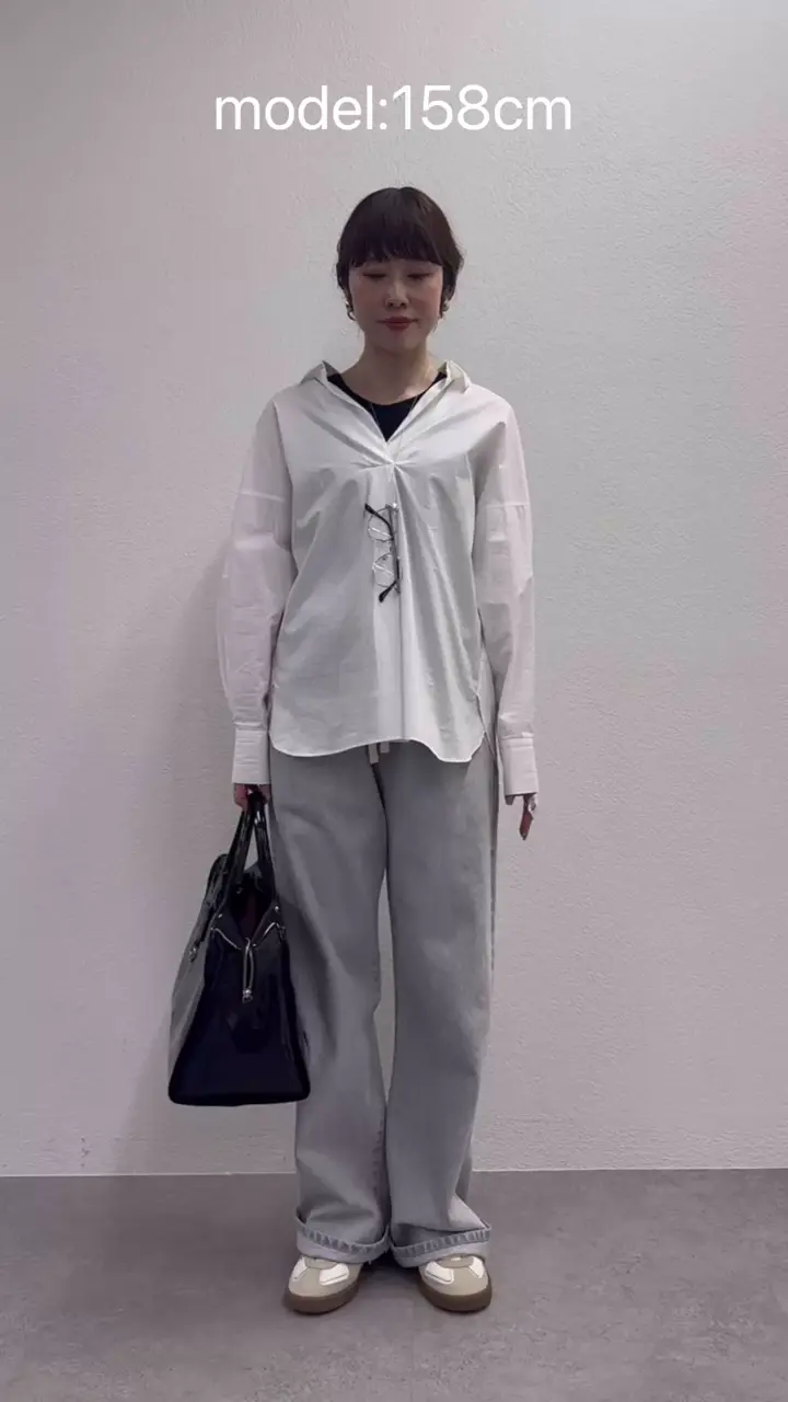 スキッパーロングスリーブシャツ | Drawing Numbers(ドローイング