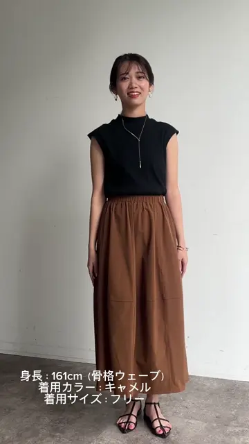 今期SHE Tokyo キャメル半袖 ワンピース サイズ1