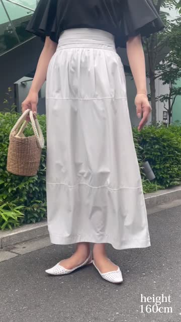 ★Max&Co★アウトレット★タフタマキシワイドスカート♪♪ タフタピンタックギャザースカート|allureville OFFICIAL SITE