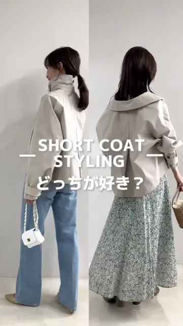 新品 ラブティックボンボン トレンドのスタンドネック ショートステンカラーコート トレンドのスタンドネック】ショートステンカラーコート | La
