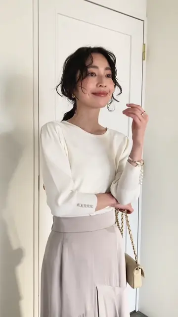 お上品】クールタッチUVパワショル総針ニット | La boutique