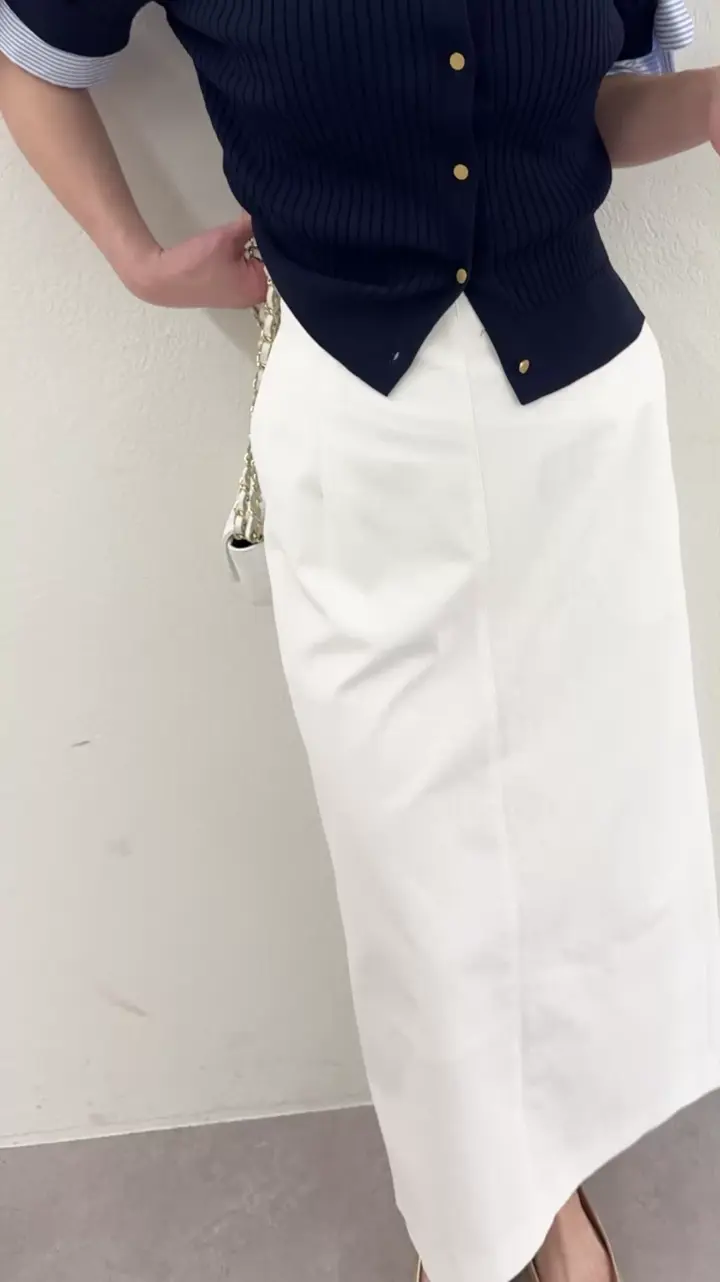 今すぐお届け・手洗い可能】ドライツイルナローマキシスカート | La
