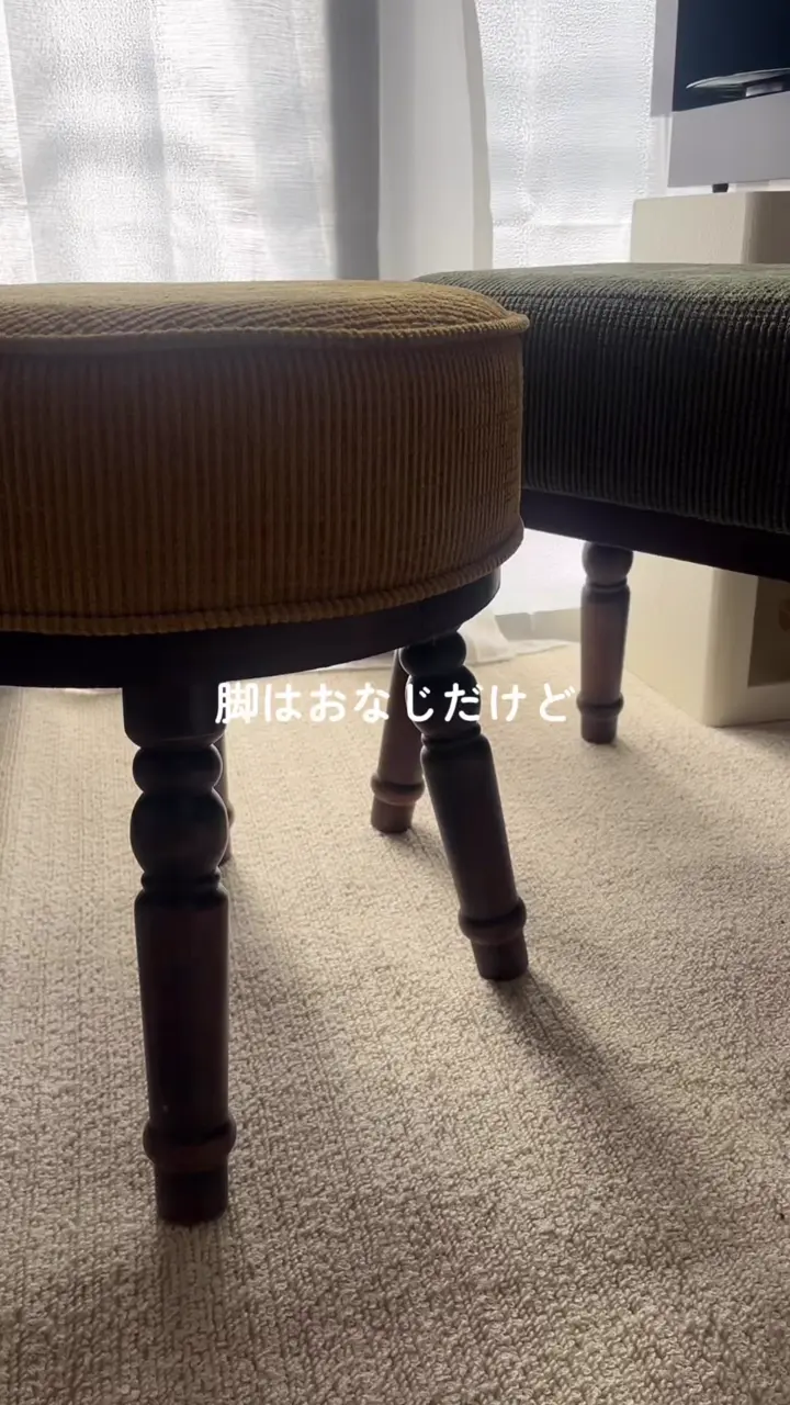 WEB限定カラー》アンティークファブリックラウンドスツール | salut