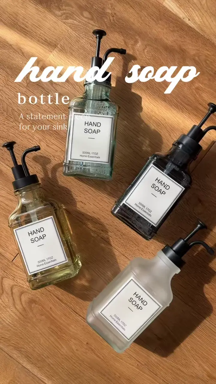 ハンドソープボトルスクエア：500ml | salut!(サリュ)ライフスタイル