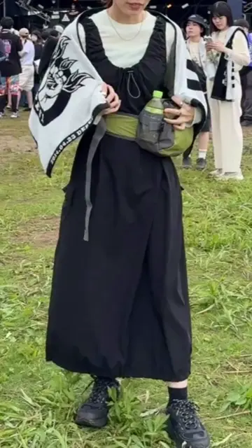 フェス2点セット】ストレッチナイロンパッカブルワンピース