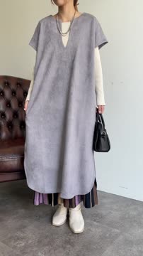 ヴォニーク　カフタン パイピングカフタンワンピース / CRAFT STANDARD BOUTIQUE