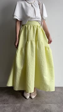 ふくれジャガード切替フレアスカート | Thevon.(ゼヴォン)レディース