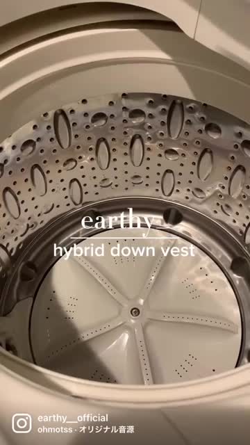 earthy ハイブリッドダウンベスト　オフホワイト ハイブリットダウンベスト | earthy_(アーシー)レディース | PAL