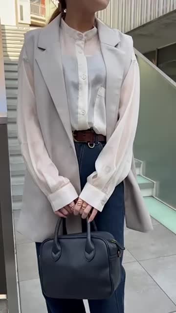 ジャケット型ジレ | NICE CLAUP / OLIVE des OLIVE OUTLET(ナイ