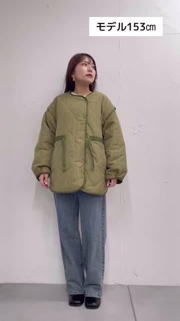 袖取り外し】中綿キルティングジャケット | NICE CLAUP / OLIVE des