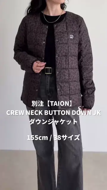 別注》【TAION/タイオン】CREW NECK BUTTON ダウン | FREDY