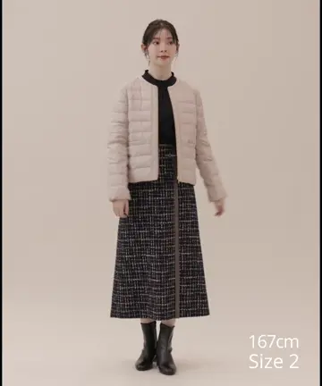 ダウンジャケット・コート I BLUES FW24 VERNA (2427486012200 001) 撥水・洗える】2WAYノーカラーダウン ジャケット / any SiS L