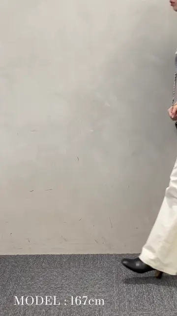 23区 L 【洗える】23区DENIM ベルベットストレッチ ワイドパンツ 