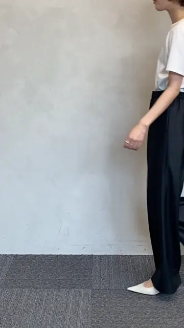 接触冷感/UVカット/洗える】ドライスラブストレッチ ワイド