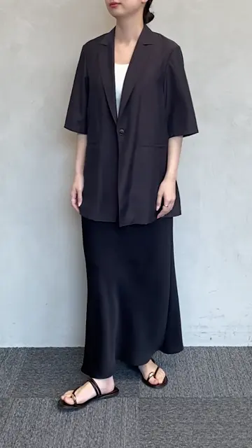 2025SM 23区/速乾性/接触冷感 ハーフスリーブジャケット Oggi6月号掲載/杏さん着用/速乾性/接触冷感】シアータンブラー