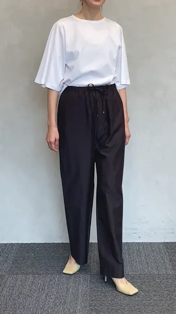 23区 L MANTECO ブライトワッシャー ワイド パンツ 