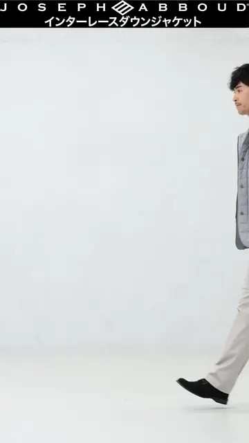 JOSEPH ABBOUD 【軽量/防風/形状記憶】インターレース ダウン ジャケット 