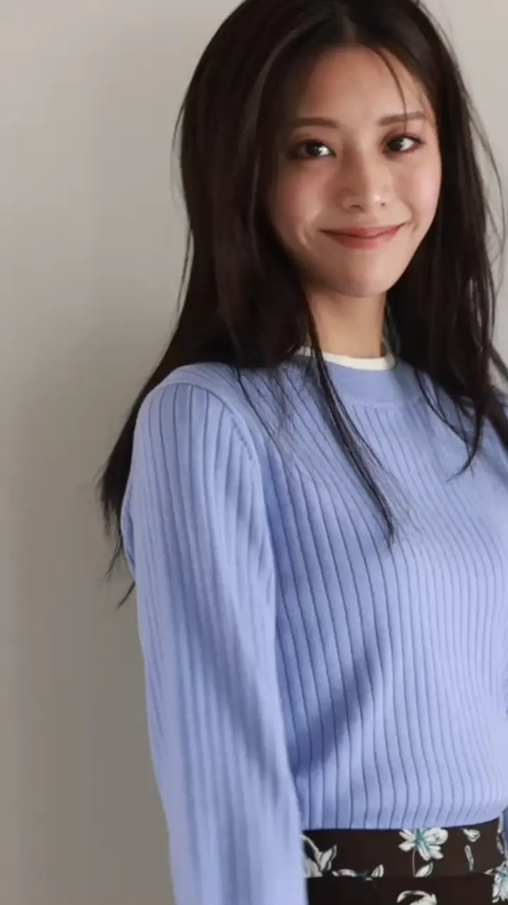 ANY SIS ラインポイント ニット 