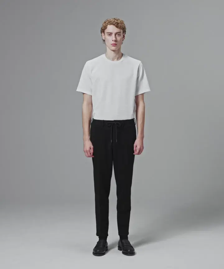 JOSEPH HOMME 【オリジナル素材 /ウエストゴム仕様】ライトタックジャージー  ドロスト付テーパードパンツ / PEGG CONVERTIBLE 