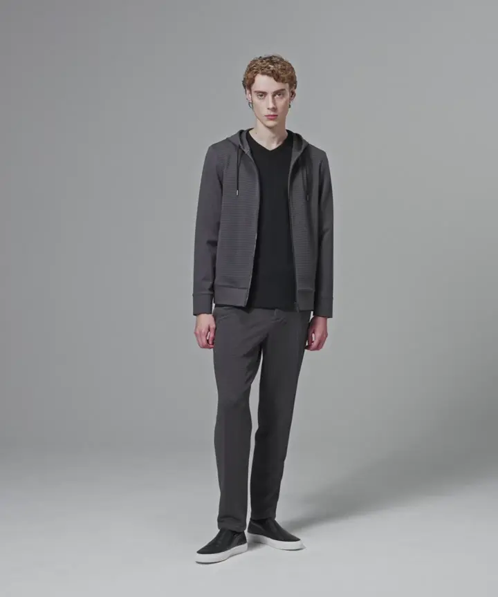 JOSEPH HOMME 【オリジナル素材 】ライトタックジャージー   ジップアップフーディー 