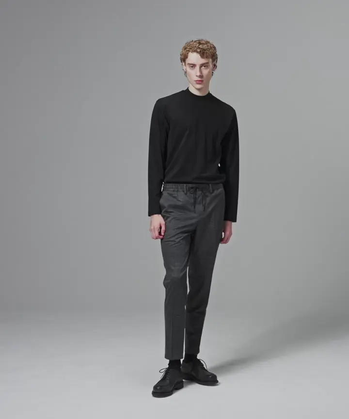 JOSEPH HOMME スプリングウールジャージー ドロスト付きテーパードパンツ / PEGG CONVERTIBLE 