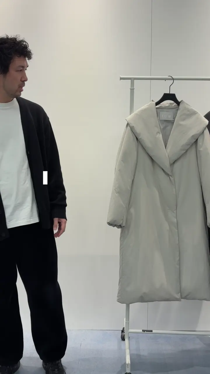 ICB 【撥水加工】ADS ダウン ショールカラーロングコート 