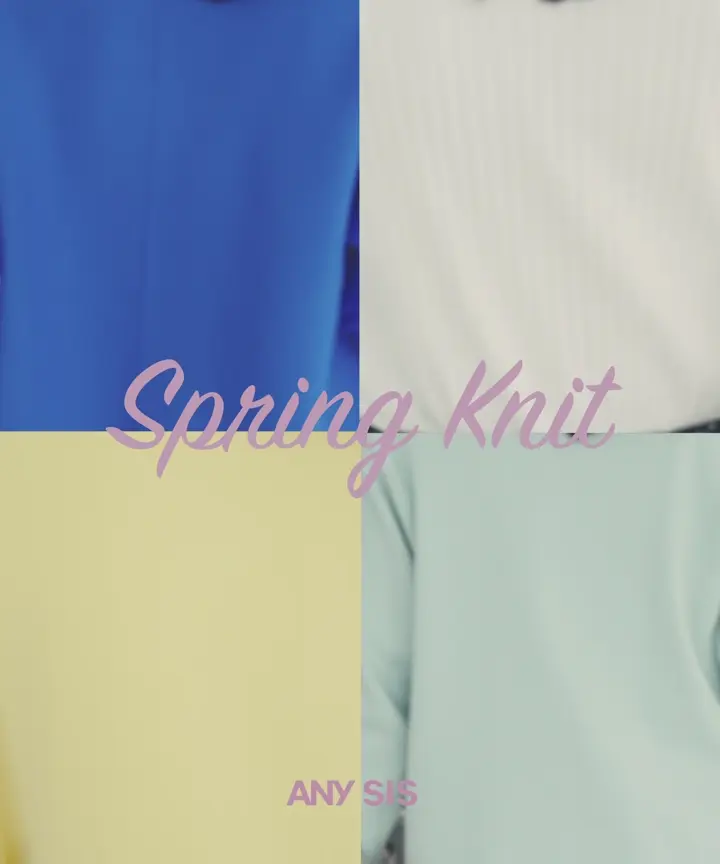 ANY SIS 【花粉リリース】ドルマン ニット 