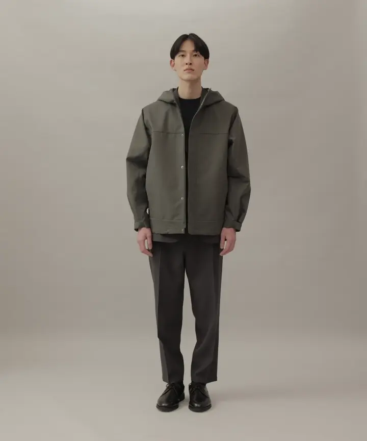 UNFILO MENS 防風撥水 フードブルゾン 