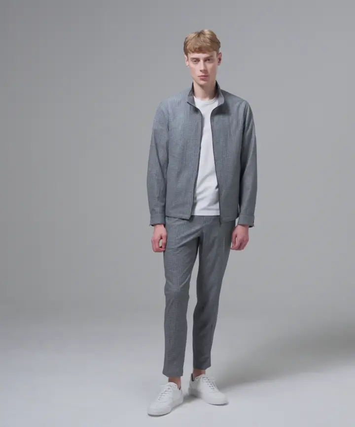 JOSEPH HOMME 【新型】トリコサッカーストレッチ スタンドカラーブルゾン 