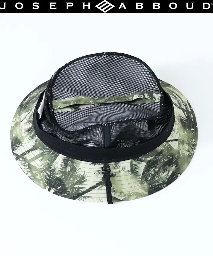 JOSEPH ABBOUD MOUNTAIN 【ECO撥水・軽量・パッカブル】エンボスストレッチプリント キャップ 
