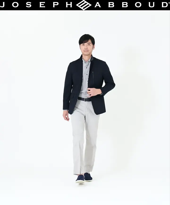 JOSEPH ABBOUD 【ストレッチ/7ポケット】ハイパワーピケストレッチアクティブレジャー ジャケット　26SSモデル 