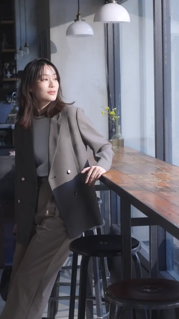 ANY SIS シアーメッシュ ノーカラージャケット 