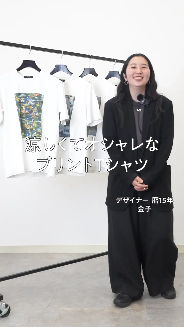 JOSEPH HOMME 【新柄】インプレッションアートT　クルーネックTシャツ 