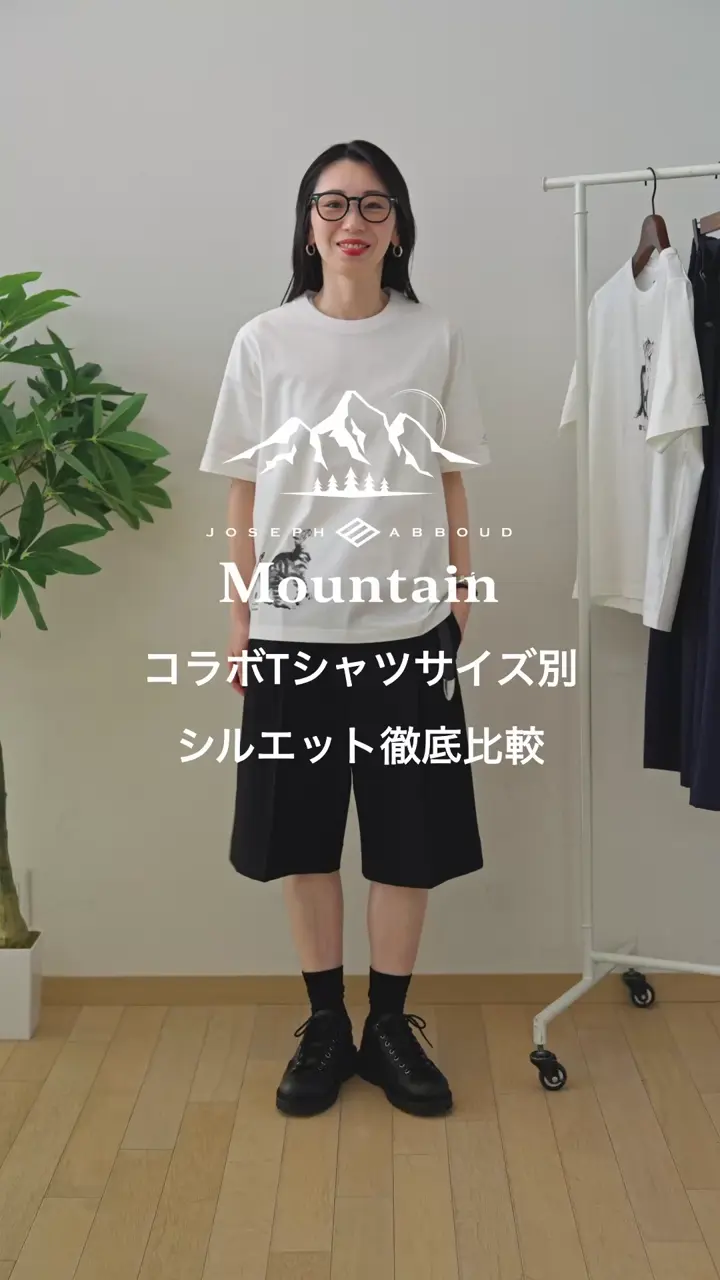 JOSEPH ABBOUD MOUNTAIN 【テーム・ヤルヴィコラボレーション/ゆったり】　　プレーティング天竺ヤルヴィー Tシャツ 
