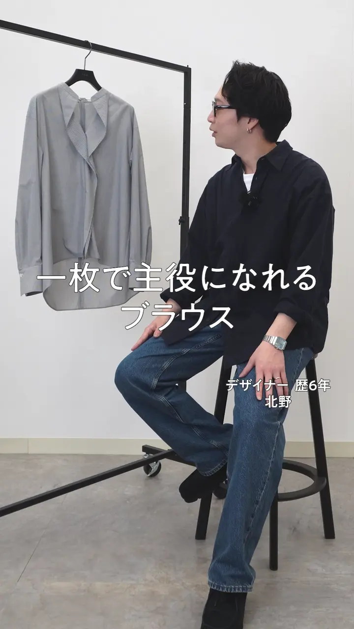 ICB クリーンブロード ラッフルデザイン プルオーバーブラウス 