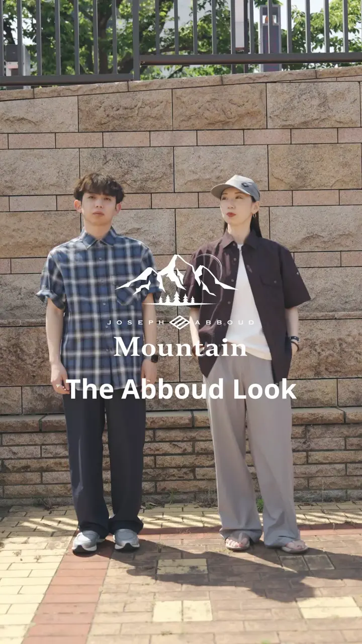 JOSEPH ABBOUD MOUNTAIN 【ストレッチ/5ポケット/ECO撥水/ソフト】ハイパワーシャンブレーピケストレッチ パンツ 