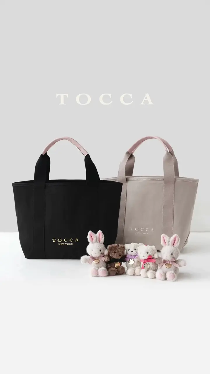 TOCCA 【新チャーム登場・ぬいぐるみチャーム付き】TOCCA AMICO CANVAS TOTE キャンバストート 