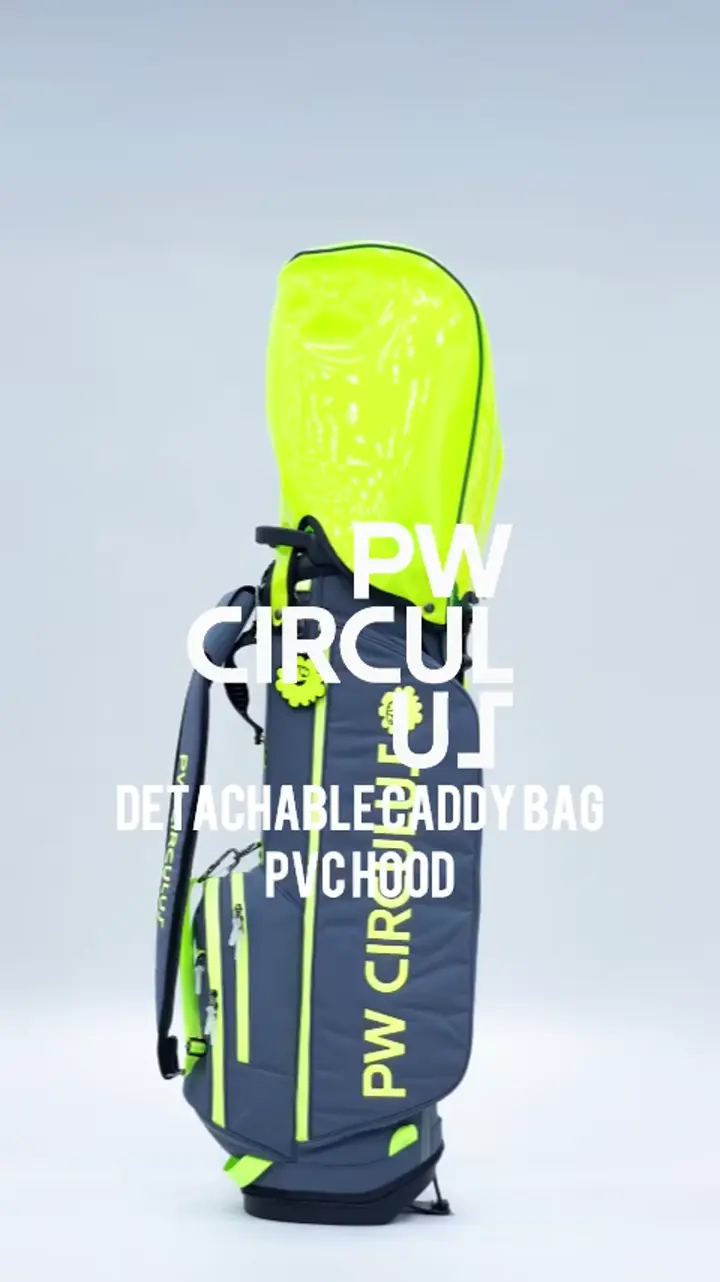 PW CIRCULUS 【UNISEX】デタッチャブル キャディバッグ PVCフード 
