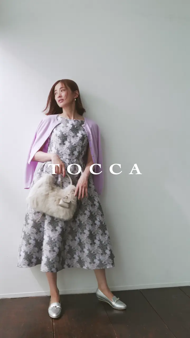 TOCCA 【高垣麗子さん着用】RIBBON BIJOUX CASHMERE カシミヤ カーディガン 