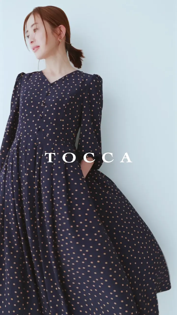 TOCCA 【宮本茉由さん着用・WEB限定・00サイズあり】TWILIGHT DOTS ドレス 